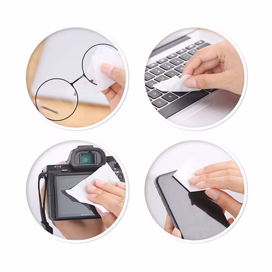 Best Sale High Quality Wrapped Lens Glasses Cleaning Wet Wipes