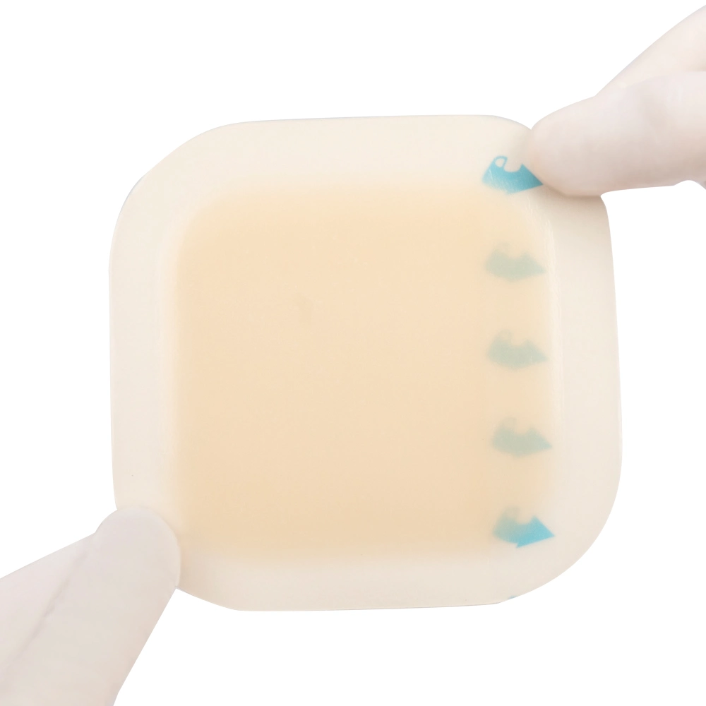Hydrocolloid Dressings, with Thinner Border Sterile Moist Bandages Wound Care Dressing, 4&quot; X 4, &quot; Thin &amp; Latex-Free 5PC/Pack