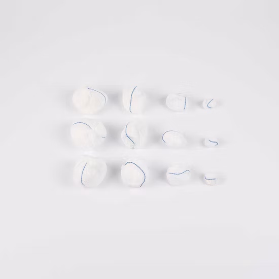 Disposable Medical Cottton Gauze Ball with / Without X