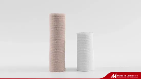 OEM Spandex Compression Cotton Medical High Elastic Bandage with Clips